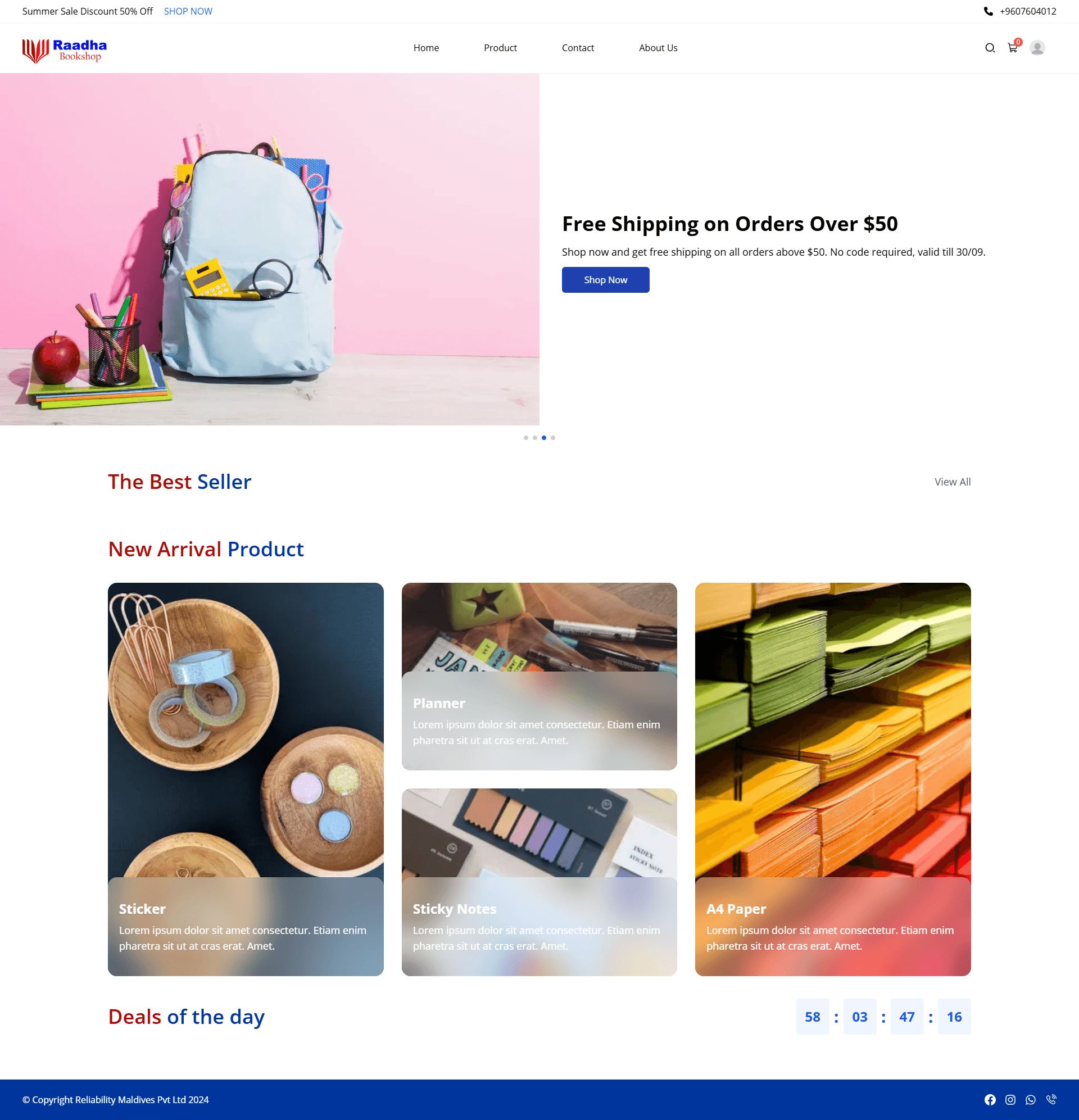 Stationary Website