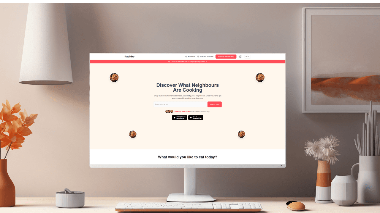 Radhbo - Homemade Food Delivery Platform